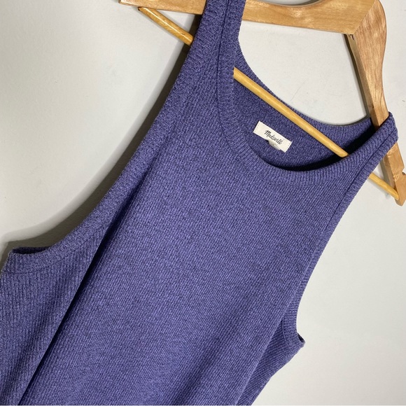 ✨NWT Madewell Dusty Orchid Westville Ribbed Knit Tank Midi Dress Plus Size XXL - Picture 4 of 11